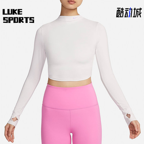 Nike/耐克正品春季新款女士简约休闲短款长袖T恤FZ6567-030