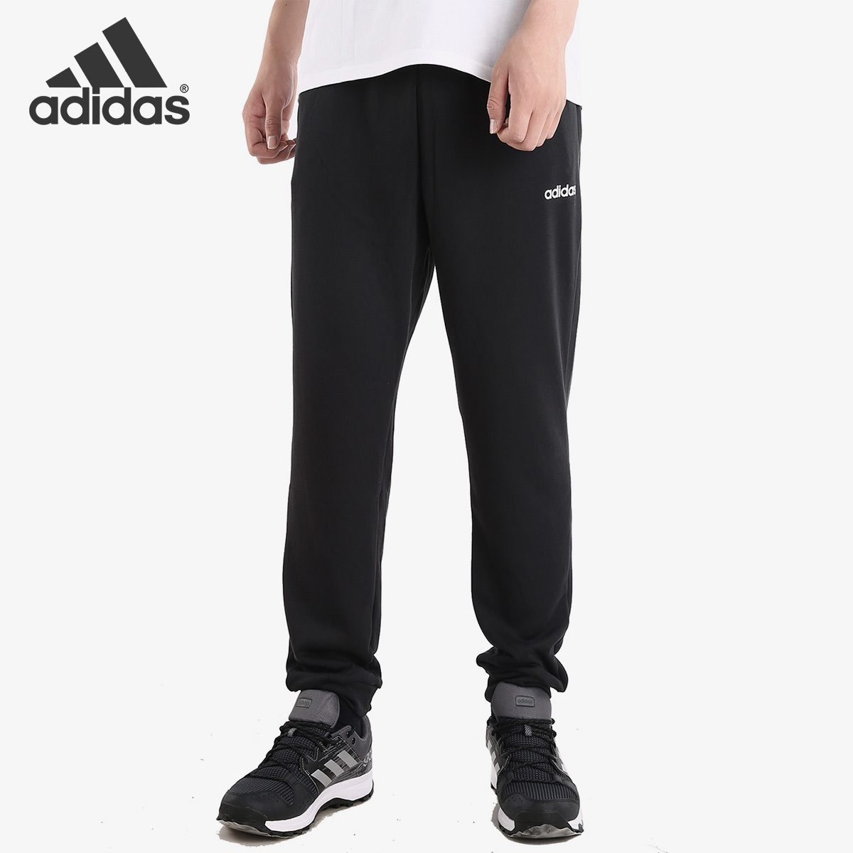 Adidas/阿迪达斯官方正品男子年新款梭织直筒休闲运动长裤 EI5564