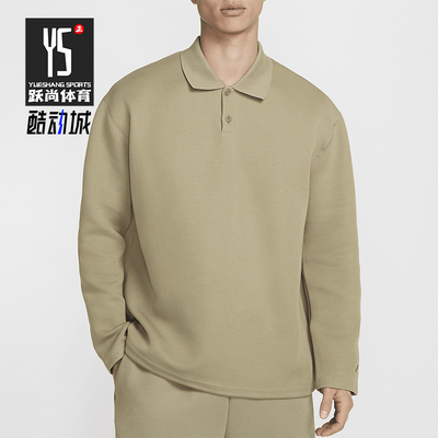 耐克男士复古翻领宽松休闲POLO衫