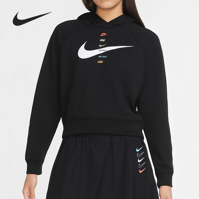 Nike/耐克正品NIKE SPORTSWEAR SWOOSH 女子休闲连帽衫卫衣CU5677
