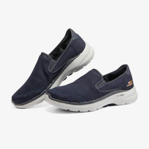 Skechers/斯凯奇正品GO WALK 6男子一脚蹬透气运动耐磨健步鞋