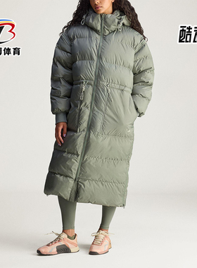 Adidas/阿迪达斯正品SMC新款女灰绿宽松保暖夹克外套KA7427