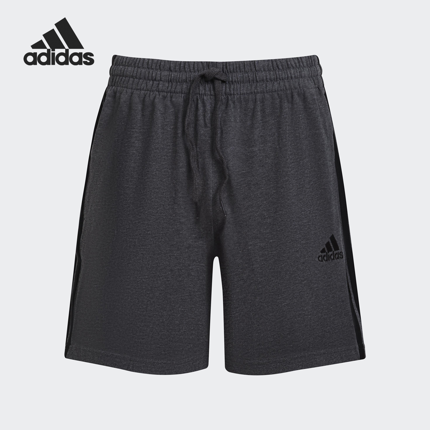 Adidas/阿迪达斯正品夏季新款男士三条纹针织运动短裤GV6354
