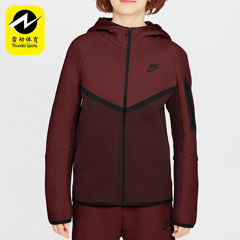 Nike/耐克正品Sportswear大童运动拼接连帽拉链外套HV5867-653