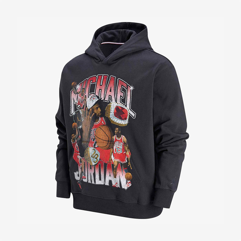 Nike/耐克正品JORDAN男士印花薄绒宽松经典运动卫衣HJ4397-045