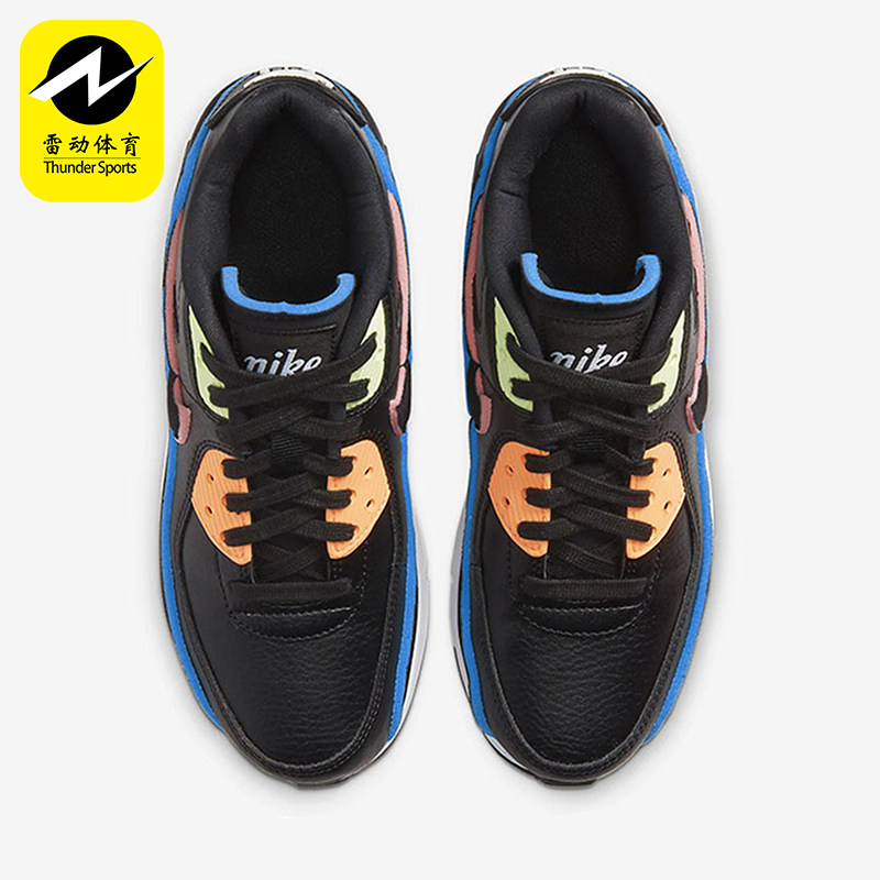 Nike/耐克正品AirMax90SE新款儿童黑色鞋经典跑步鞋CK4068-01