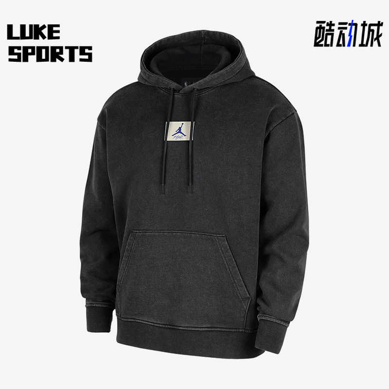 Nike/耐克正品JORDAN男士套头薄绒运动针织连帽卫衣HM8765-010
