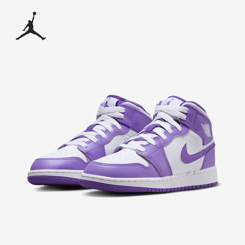 Nike/耐克正品Air Jordan 1GS女子大童缓震运动鞋DQ8423-511