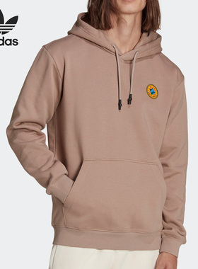 Adidas/阿迪达斯正品三叶草新款男子休闲连帽套头卫衣 II8475