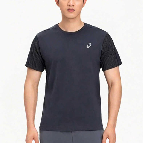 Asics/亚瑟士正品夏季新款男子运动休闲圆领短袖T恤2011D326-001