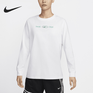 耐克正品 T恤FZ3489 运动透气新款 长袖 100 女士柔软简约经典 Nike