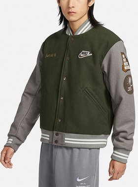 Nike/耐克正品冬新款男士经典拼接宽松保暖图案外套FV4026-325