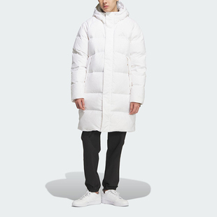 Adidas/阿迪达斯正品2025男女梭织运动休闲保暖长款羽绒服KQ5515