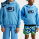 耐克正品 2026春季 款 Nike 大童日常连帽套头针织卫衣HV0508 412