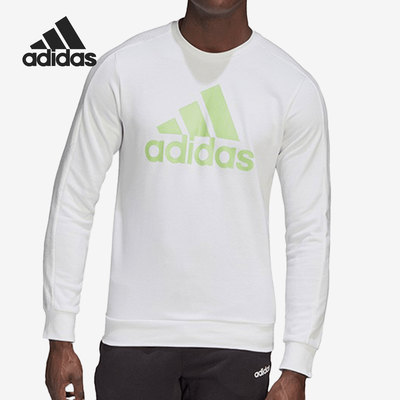Adidas/阿迪达斯正品男子大LOGO 圆领运动卫衣套头衫 GJ6591