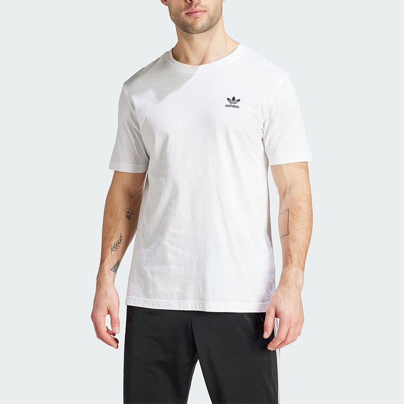 阿迪达斯男士简约运动短袖