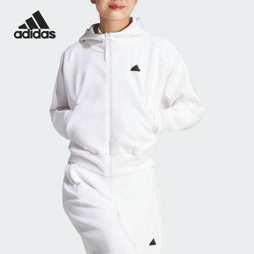 Adidas/阿迪达斯官方正品秋季新款女子宽松全开襟夹克外套IN5133