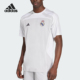 足球透气拼接短袖 Adidas JN3062 款 男士 阿迪达斯正品 2025夏季