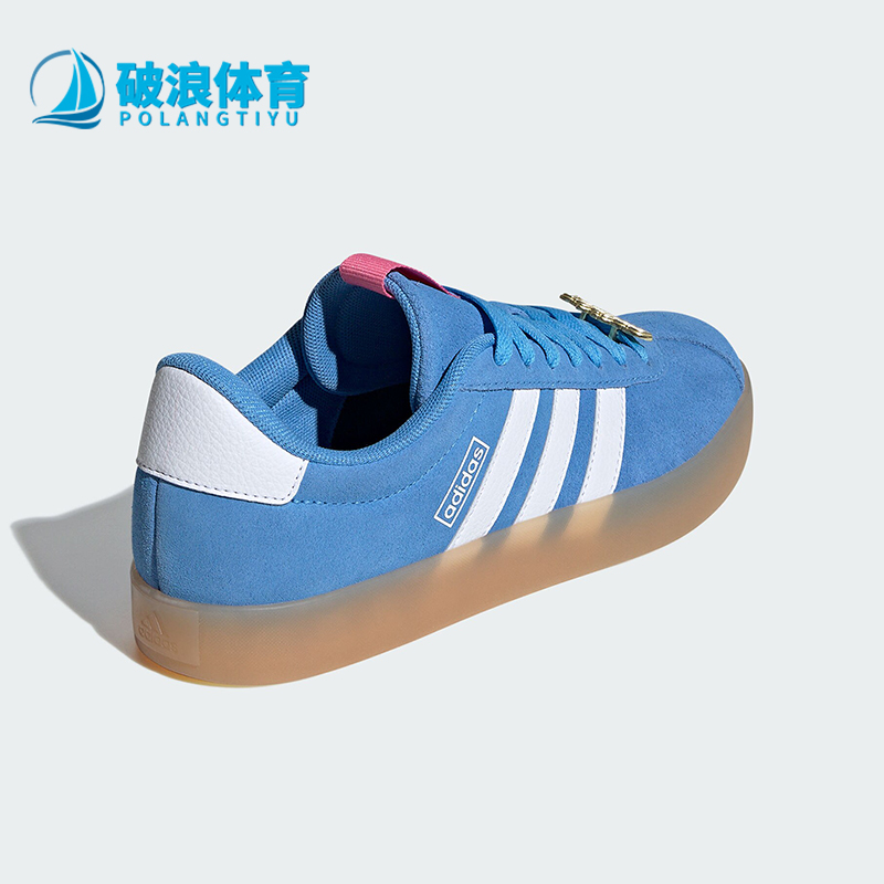 阿迪达斯女士款运动透气休闲板鞋