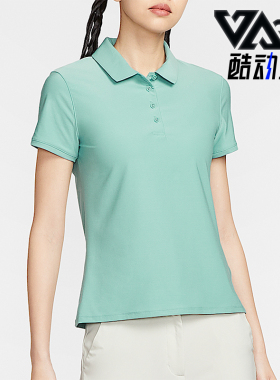 Nike/耐克正品Dri-FIT女士休闲翻领透气高尔夫POLO衫FQ1575-017