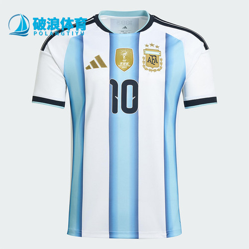 Adidas/阿迪达斯正品阿根廷男士针织修身圆领足球运动T恤KA8117