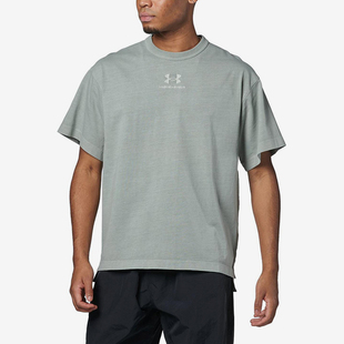 男士 新款 休闲训练复古时尚 健身短袖 504 T恤1387993 安德玛正品