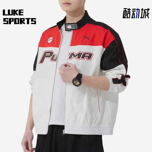 Puma/彪马正品2025春季新款男女宽松拼接透气梭织外套633643-02