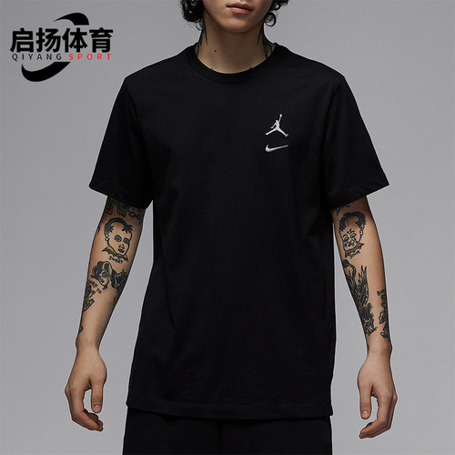 Nike/耐克正品JORDAN男士经典休闲针织宽松运动透气T恤IB8915-010