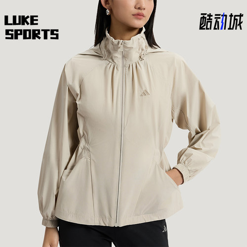 Adidas/阿迪达斯正品SFL WV JKT女士宽松防晒户外时尚外套KH2659