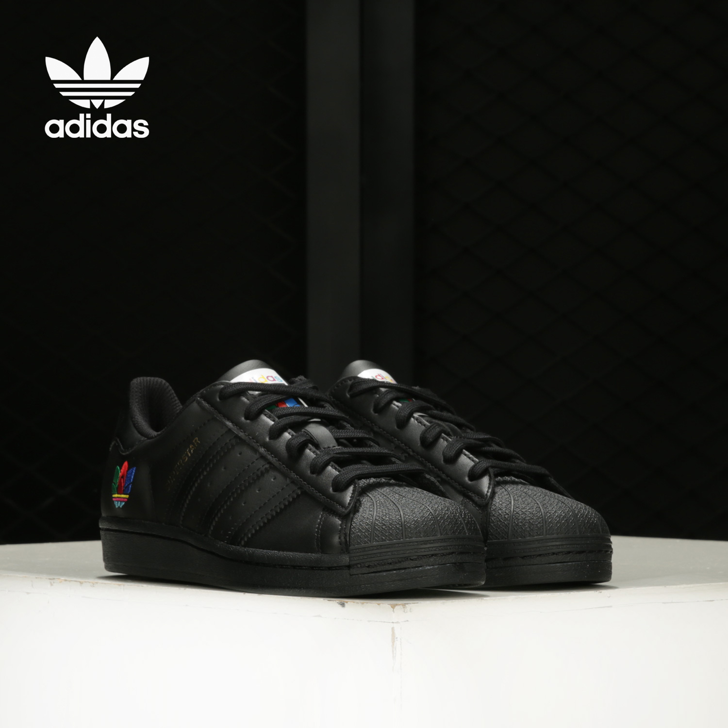 Adidas/阿迪达斯正品SUPERSTAR W 男女经典贝壳头板鞋 FW3695