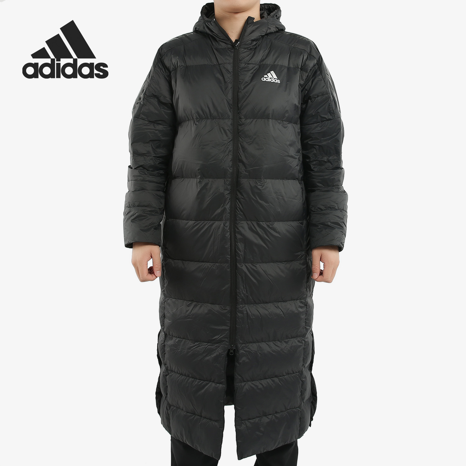 Adidas/阿迪达斯正品当季新款男子长款保暖运动羽绒服EH3969