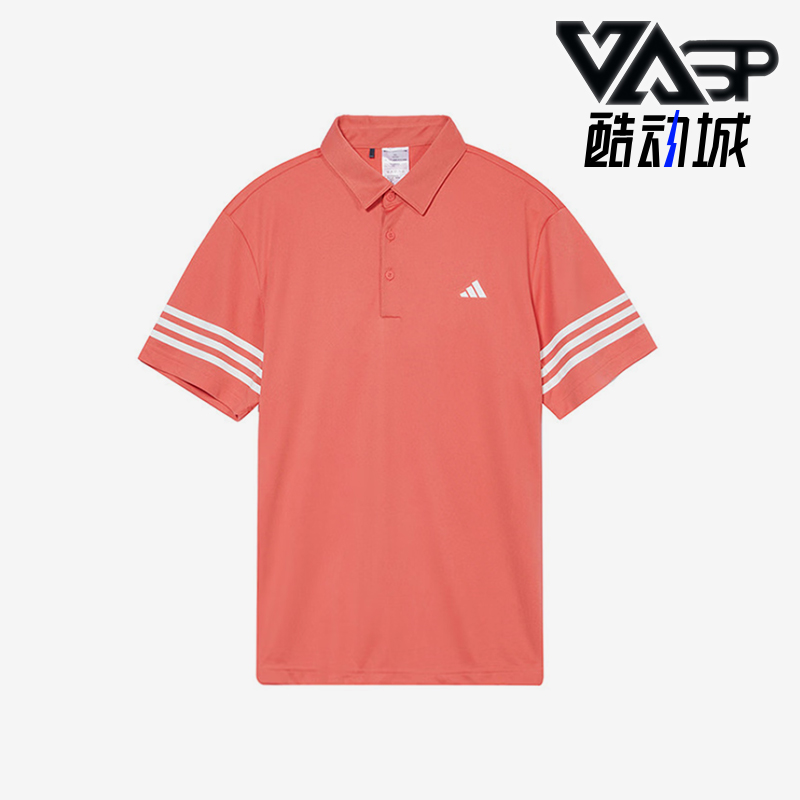 阿迪达斯男士翻领POLO衫
