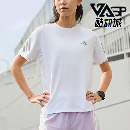 Adidas/阿迪达斯正品2026年新款女士轻便经典休闲短袖T恤JZ5115