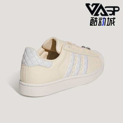 Adidas/阿迪达斯正品三叶草女士休闲低帮系带耐磨运动板鞋KJ7301