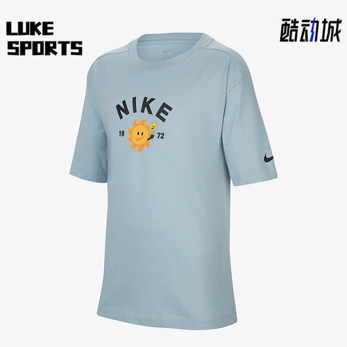 Nike/耐克正品新款大童运动休闲印花短袖T恤FJ7236-483