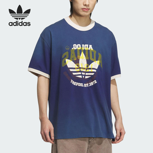 Adidas/阿迪达斯官方正品三叶草男女运动日常透气户外短袖KC0289