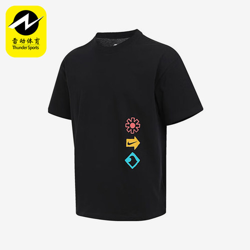 Nike/耐克正品2025夏季款男士图案时尚经典透气短袖HJ0763-010