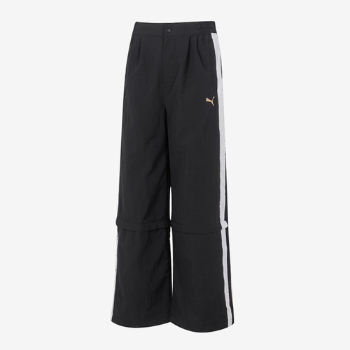 Puma/彪马正品2025秋季男士直筒宽松梭织休闲透气长裤634783-01