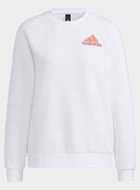 Adidas/阿迪达斯 正品秋季新款女子圆领运动宽松卫衣 H09706
