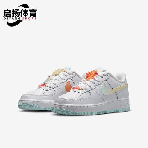 Nike/耐克正品Air Force 1 GS女子大童透气经典板鞋IB8890-191