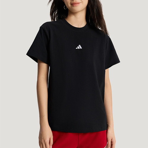 Adidas/阿迪达斯正品夏季女士透气简约轻盈圆领日常短袖T恤KX2761