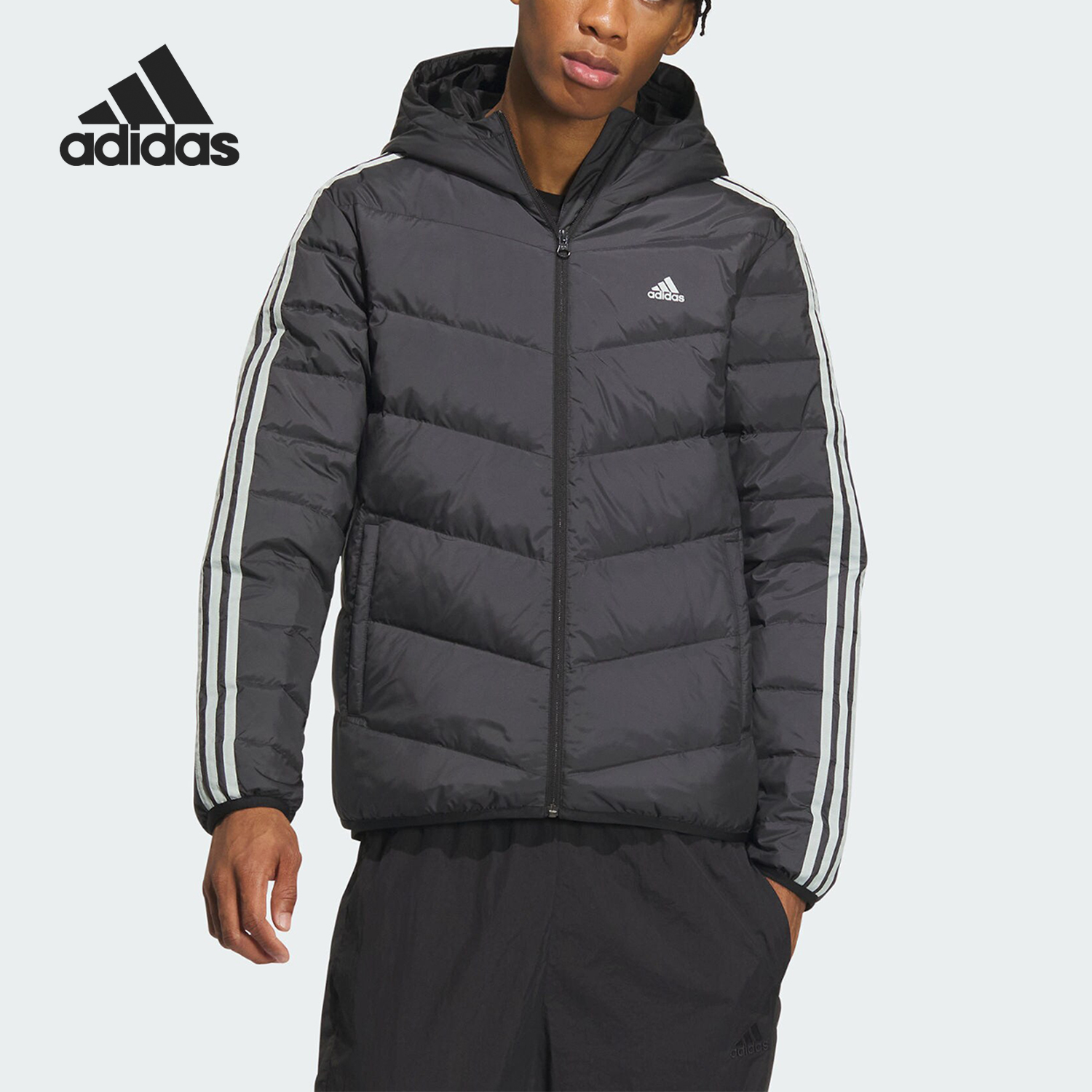 男子羽绒服Adidas/阿迪达斯保暖