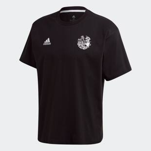 Adidas/阿迪达斯正品男子足球运动休闲圆领透气短袖T恤GK3442