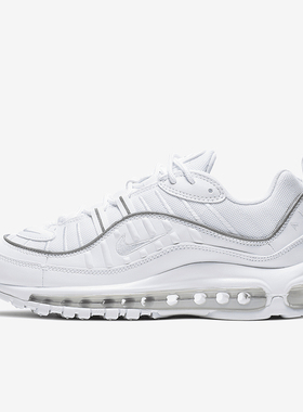 Nike/耐克正品Air Max 98 女士透气回弹简约运动跑步鞋AH6799-114