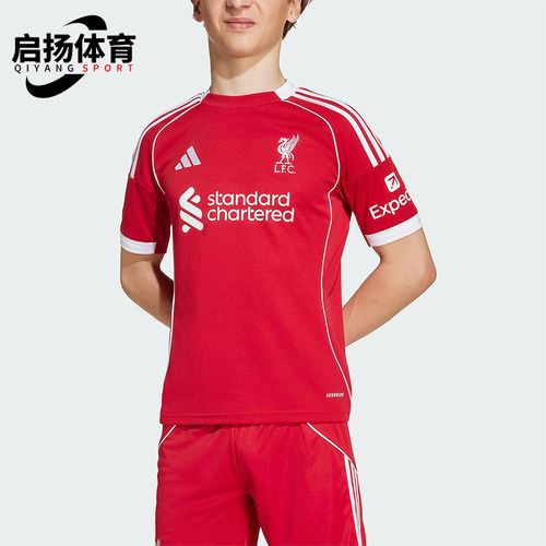 Adidas/阿迪达斯正品LIVERPOOL大童足球训练运动圆领球衣JV6436