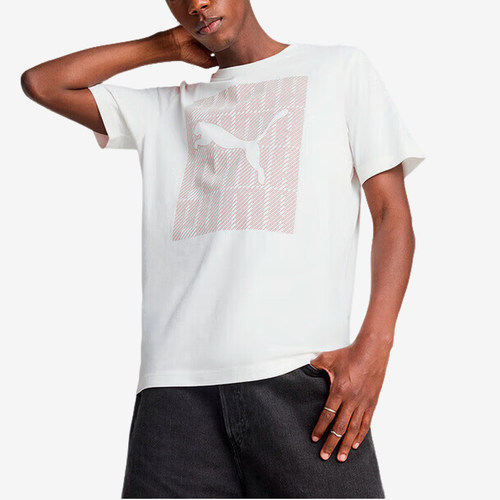 Puma/彪马正品2025夏季款男士简约宽松经典透气休闲短袖687679-02