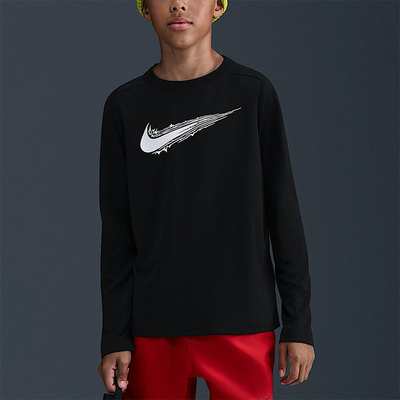 Nike/耐克正品Multi Dri-FIT大童透气圆领运动长袖T恤HV0662-010