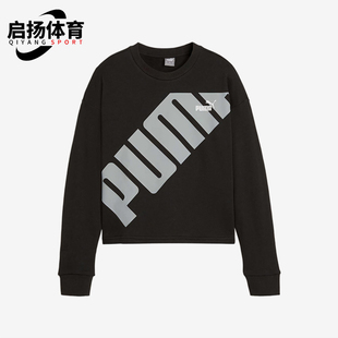 彪马正品 女士经典 Puma 春秋新款 针织圆领休闲卫衣套头衫 682271