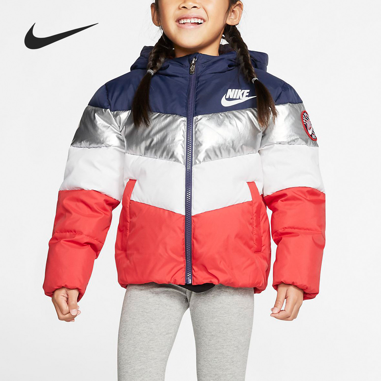 耐克季男女幼童保暖夹克羽绒服