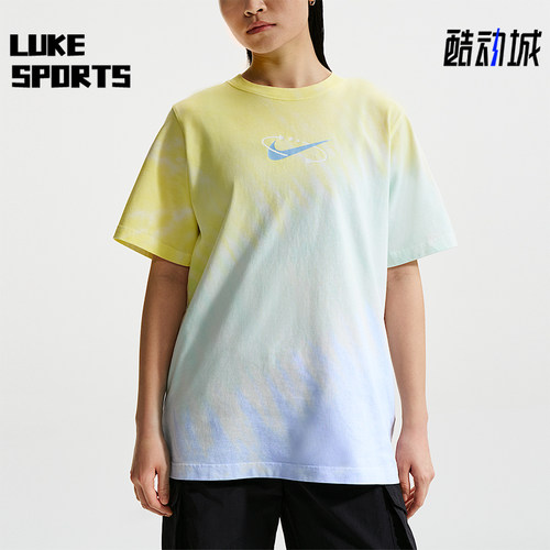 Nike/耐克正品2026夏季女士圆领宽松轻盈运动休闲T恤IR7557-714